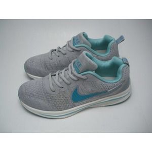 Nike Free Flyknit Men's running shoes Size 6.5 Gray and Teal Women's Size 8